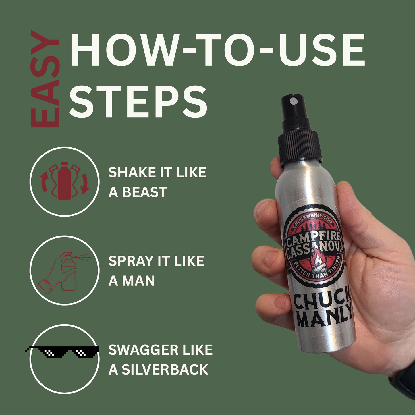 NATURAL SPRAY DEODORANT - ALUMINUM FREE, AEROSOL FREE,
